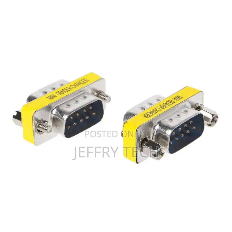 2pcs DB9 MINI Gender Changer Adapter 9pin RS232 Com D-Sub VG