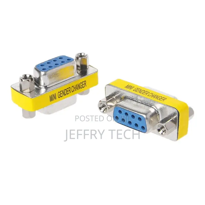 2pcs DB9 MINI Gender Changer Adapter 9pin RS232 Com D-Sub VG