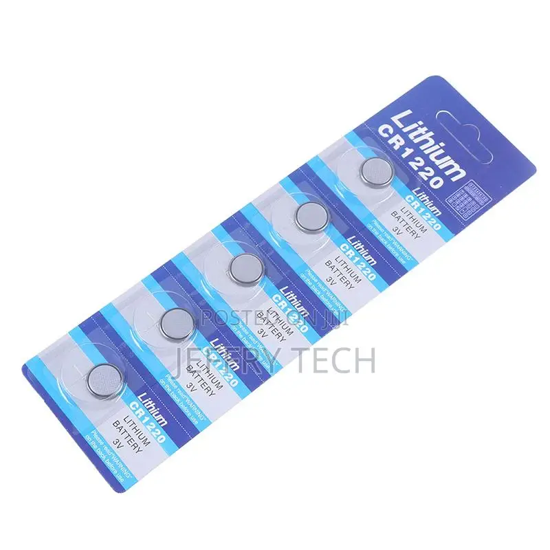 5pcs Cr1220 1220 3V Button Battery For Watch Toy Remote Cont