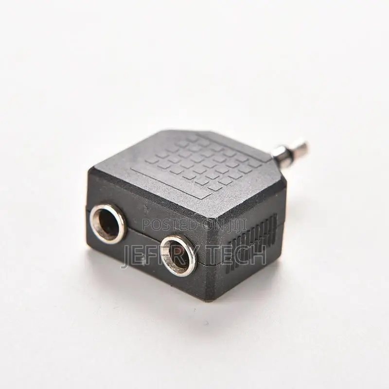 3.5mm Stereo Y Splitter Audio Adapter - 1/8" Male Plug to 2