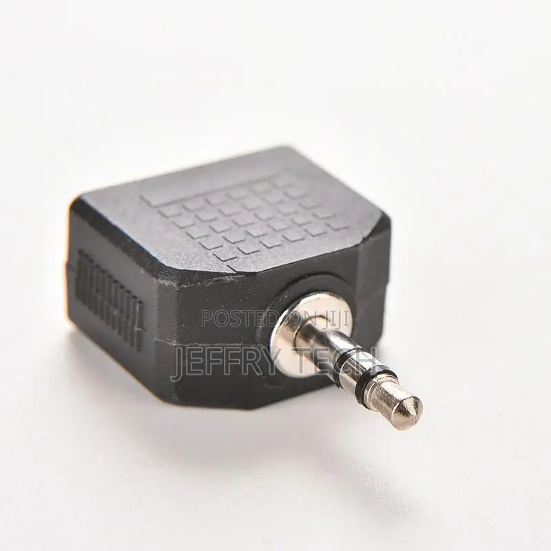 3.5mm Stereo Y Splitter Audio Adapter - 1/8" Male Plug to 2