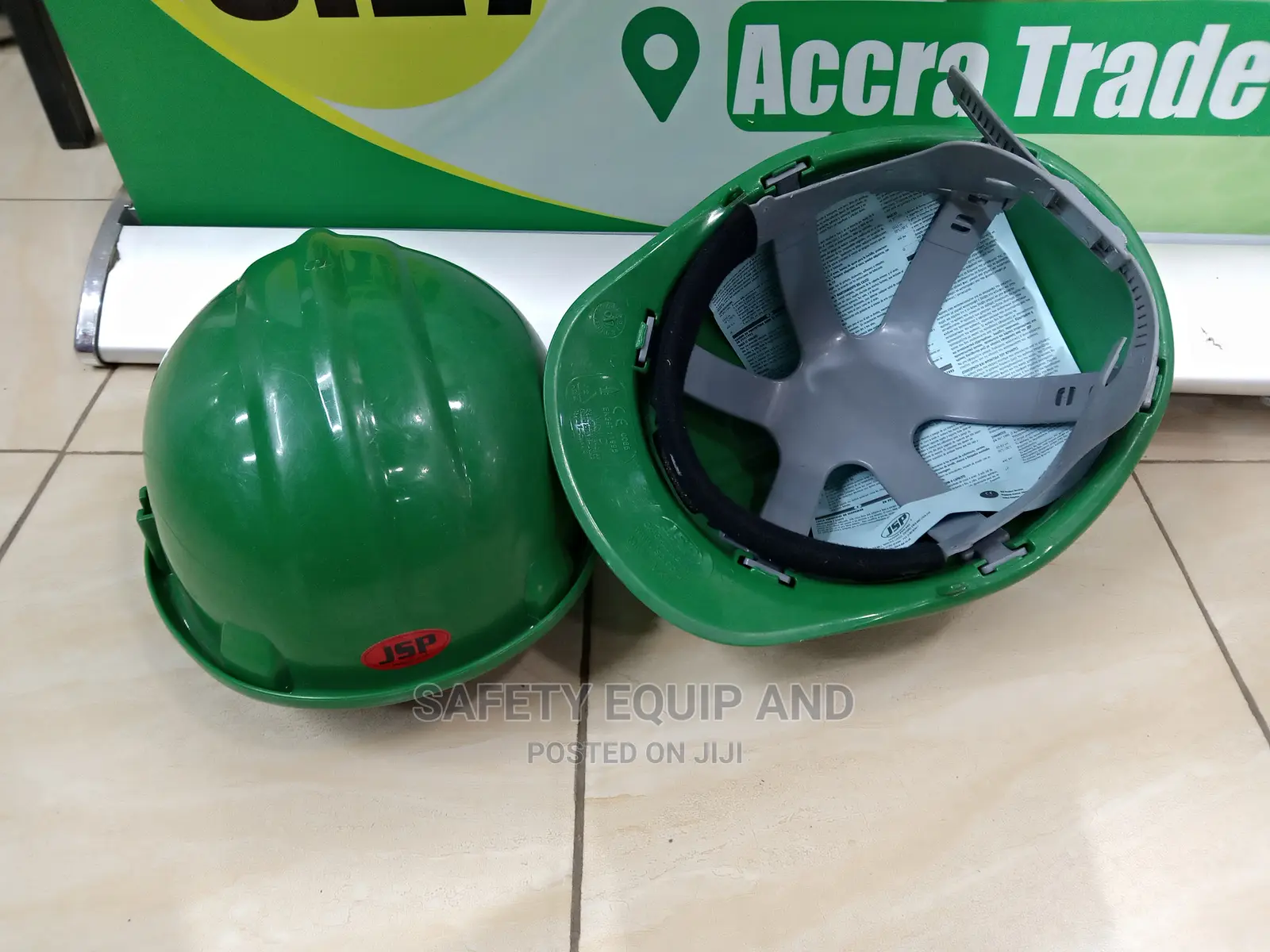 JSP Protection Green Helmets