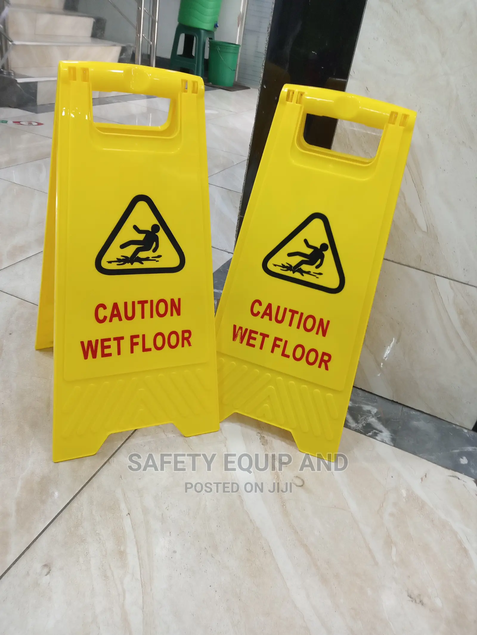 Wet Floor Sign-Yellow Reflective