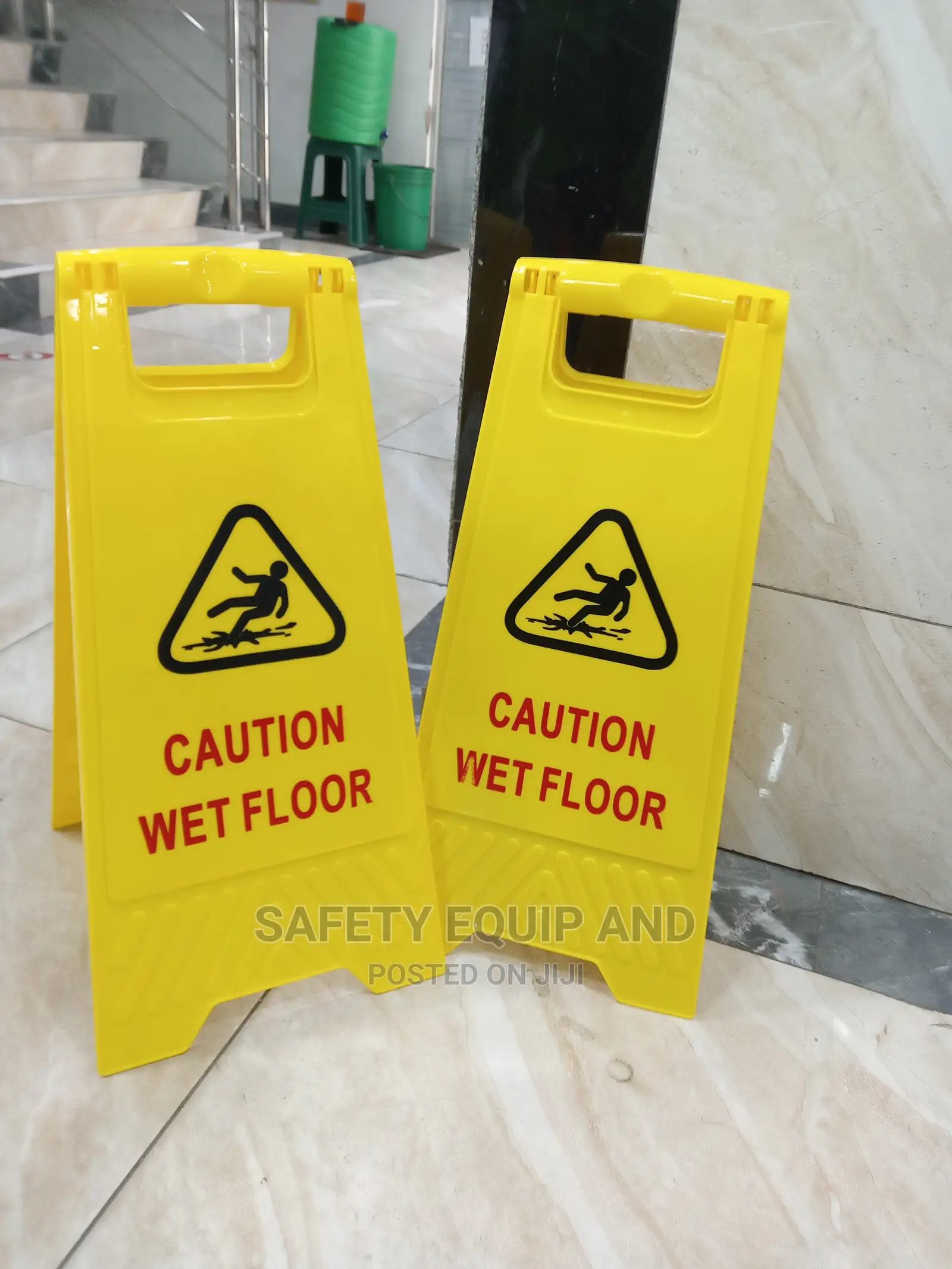 Caution Wet Floor Yellow Signage