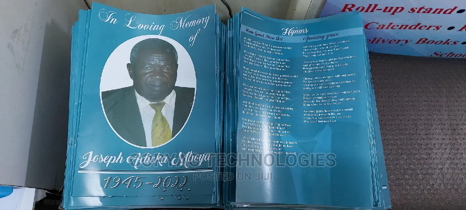 Funeral Programs Printing and Designing