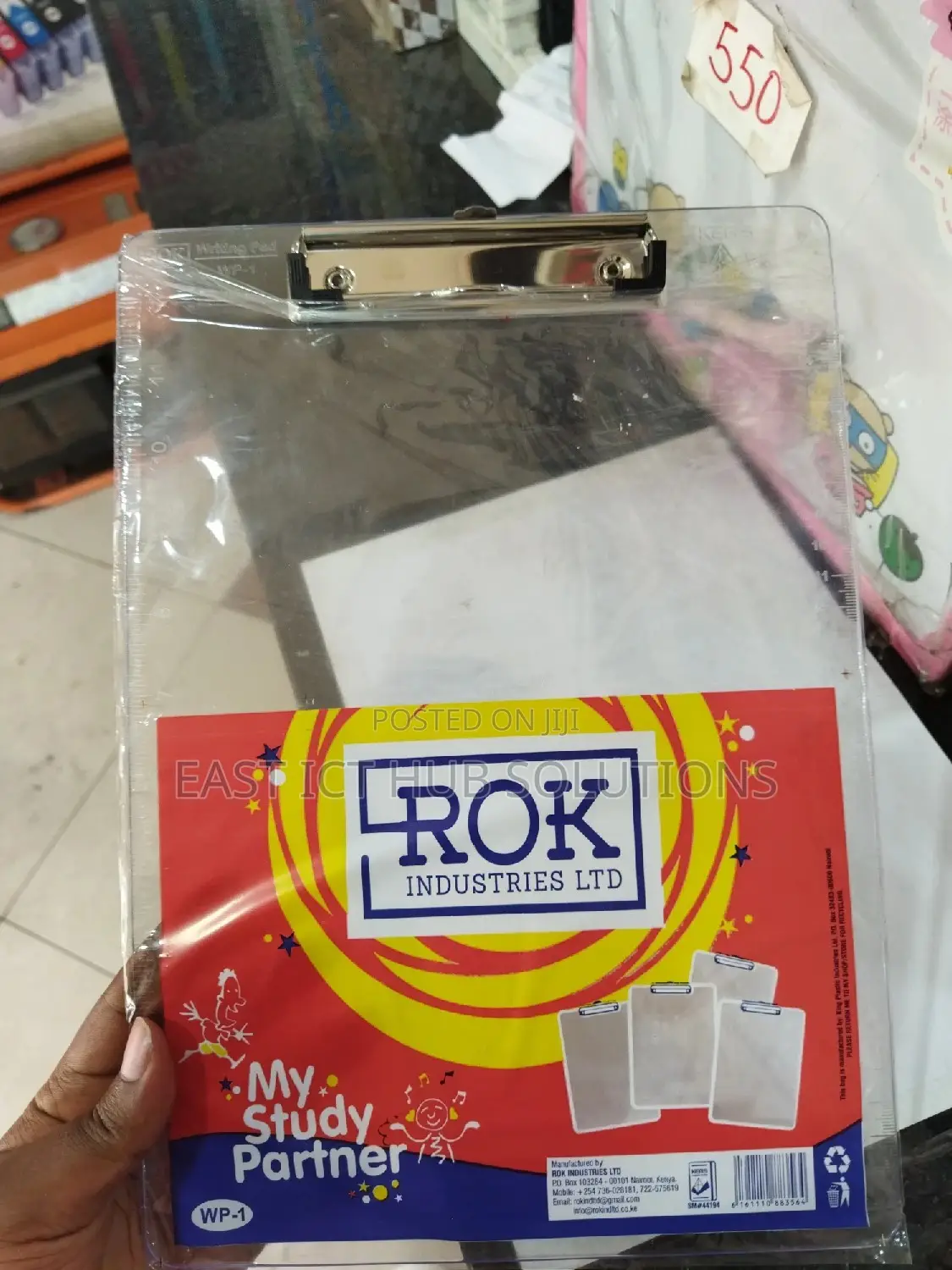 Clear Plastic Clipboard Board A4 Exam Writing Clip Board