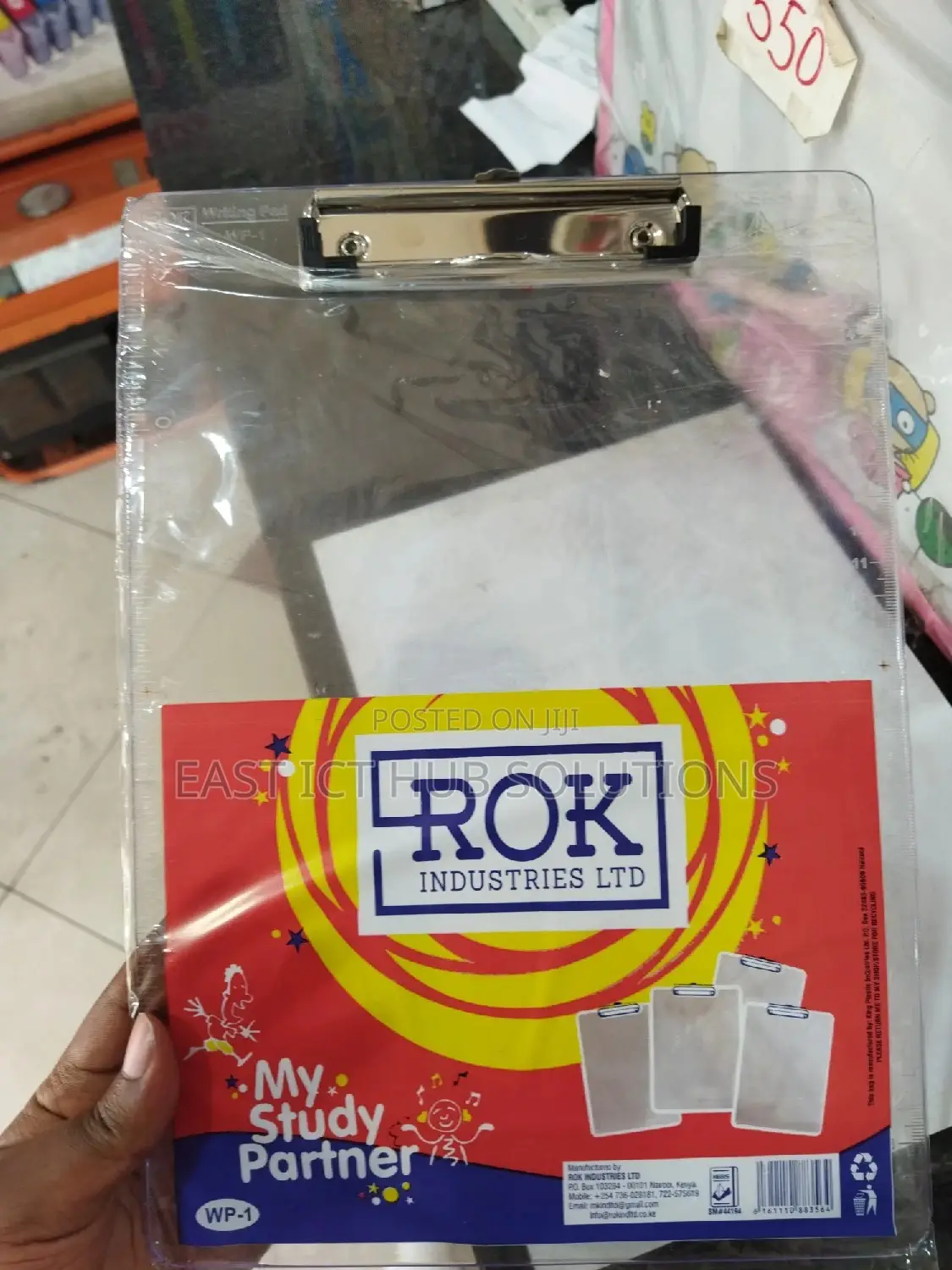 Clear Plastic Clipboard Board A4 Exam Writing Clip Board