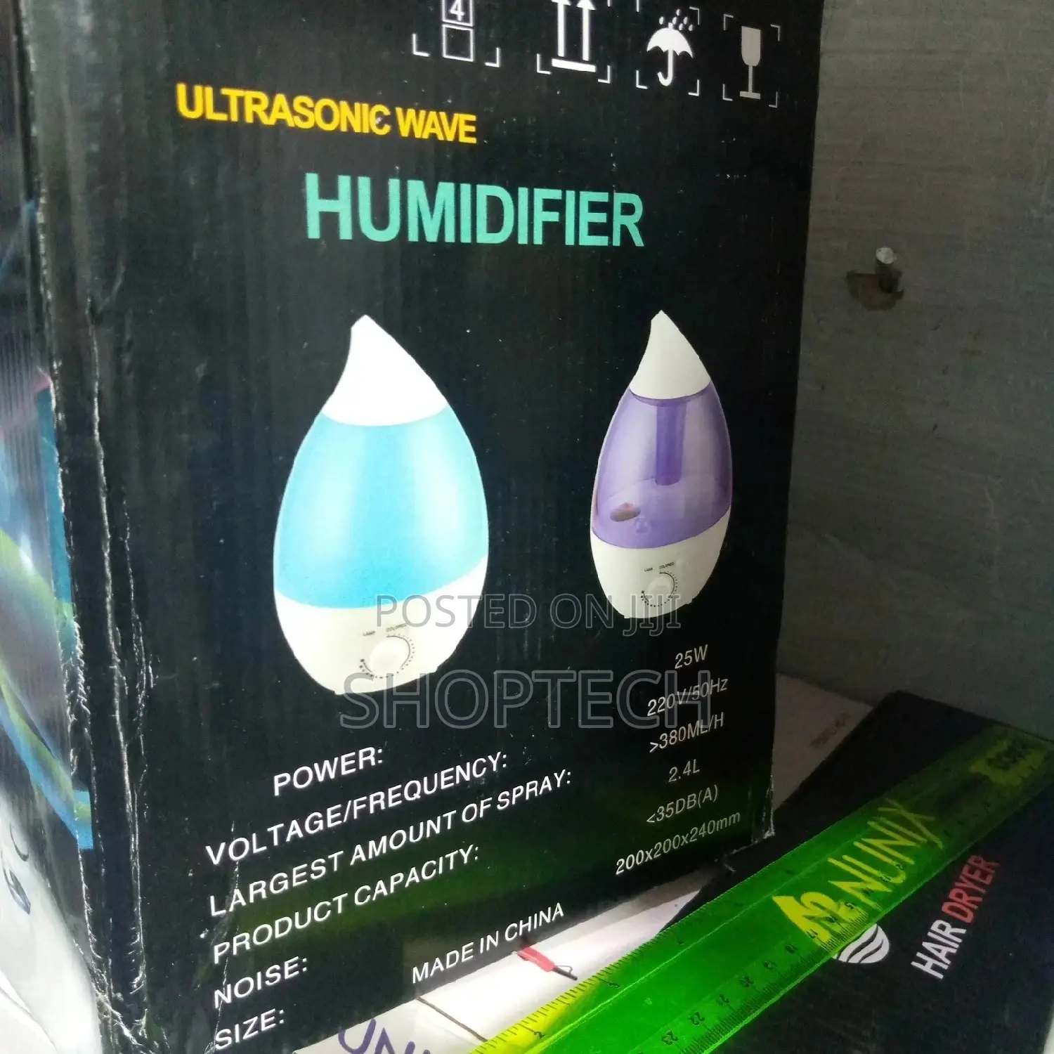 2.4 Litres Ultrasonic Wave Humidifier.