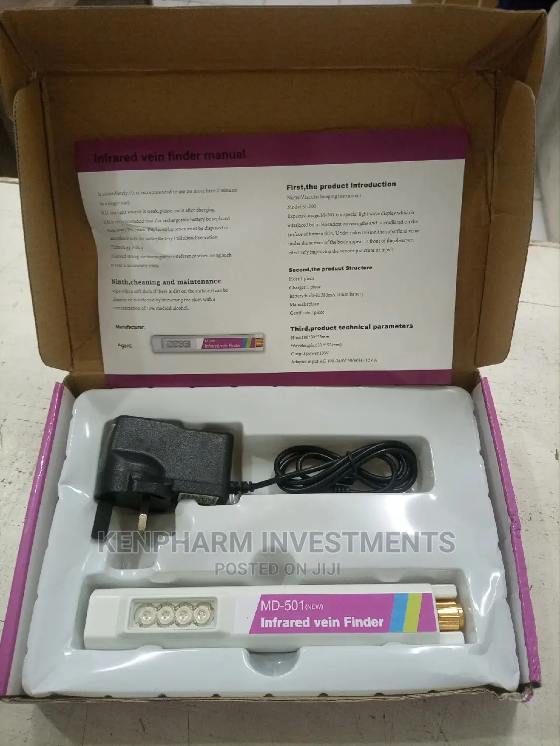 Vein Finder, Hand-held Vein Finder, Vf01