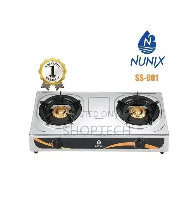 Nunix Stainless 2 Burner Gas Stove SS-001