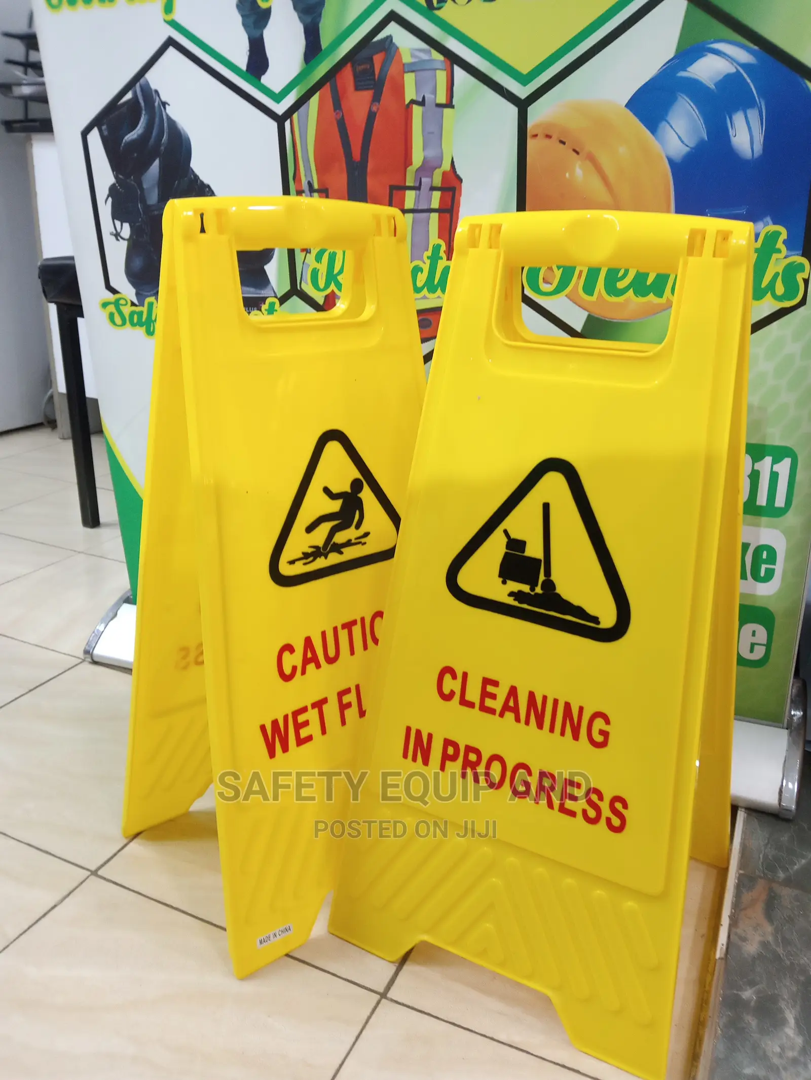 Cleaning in Progress Safety Boards-Stands