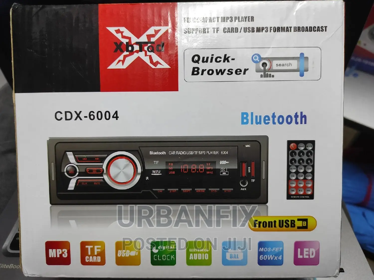 Brand New Bluetooth Car Radio With USB, FM, AUX