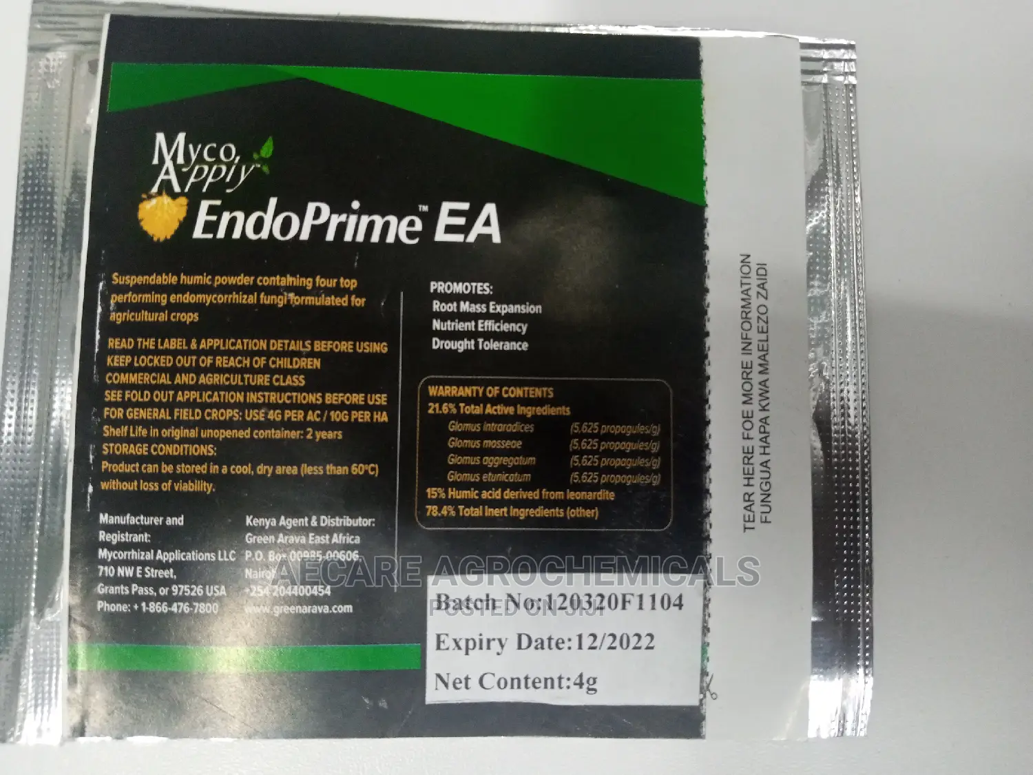 Mycoapply Endoprime 4 Grams Mycorrhizae Mycorrhizal Fungi