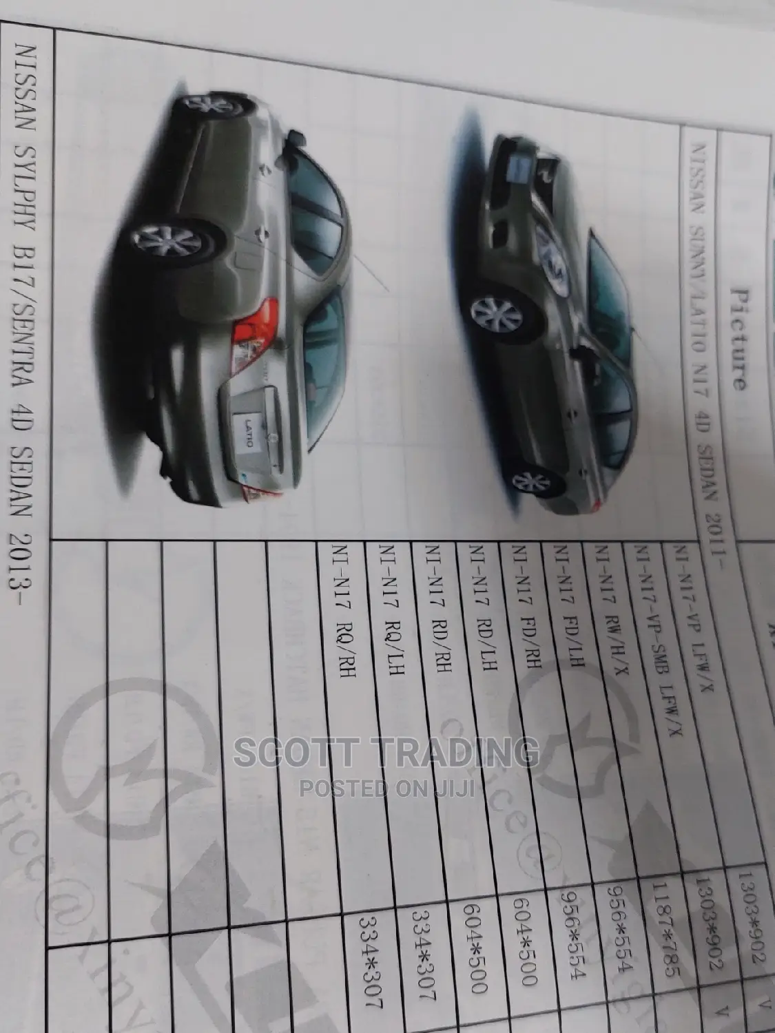 Nissan Latio Front Windscreen