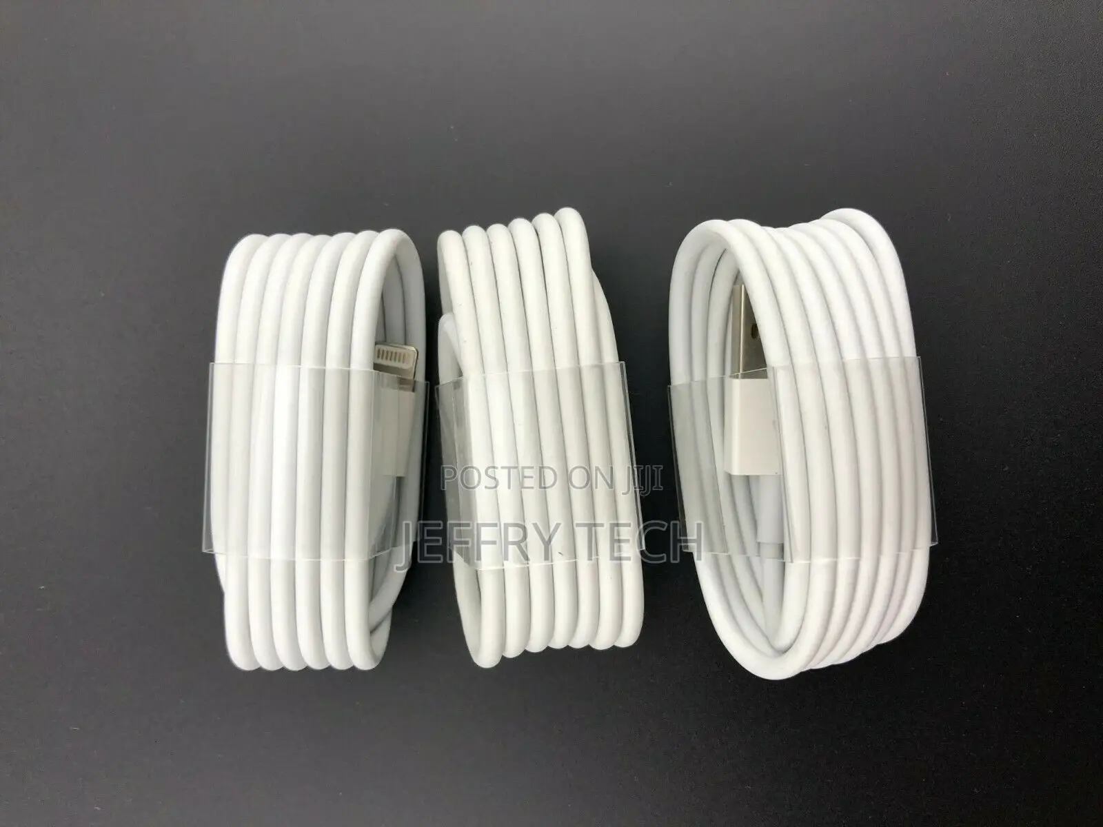 3-Pack USB Charger Cables for Apple iPhone 5 S 6 7 8 X Plus