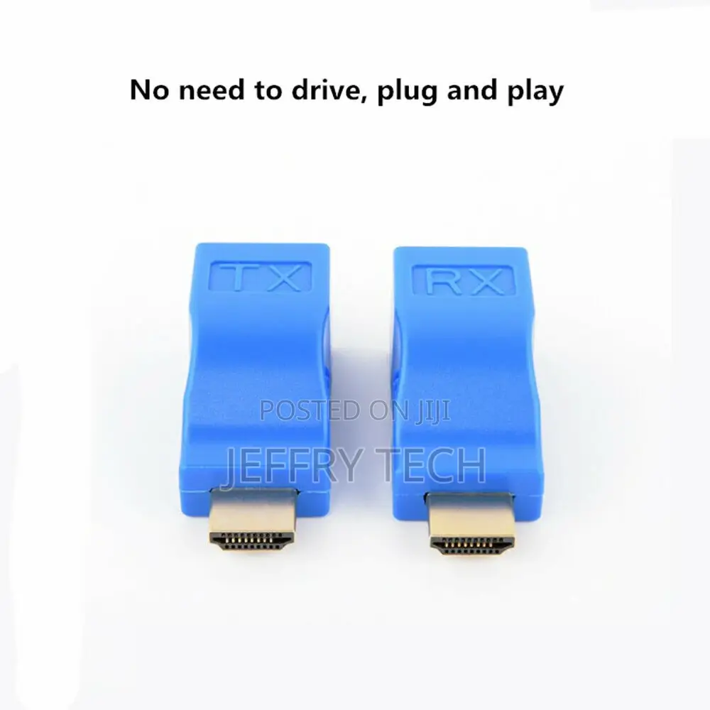Extender to RJ45 Network Ethernet 4K Adapter HD 1080P via Ca
