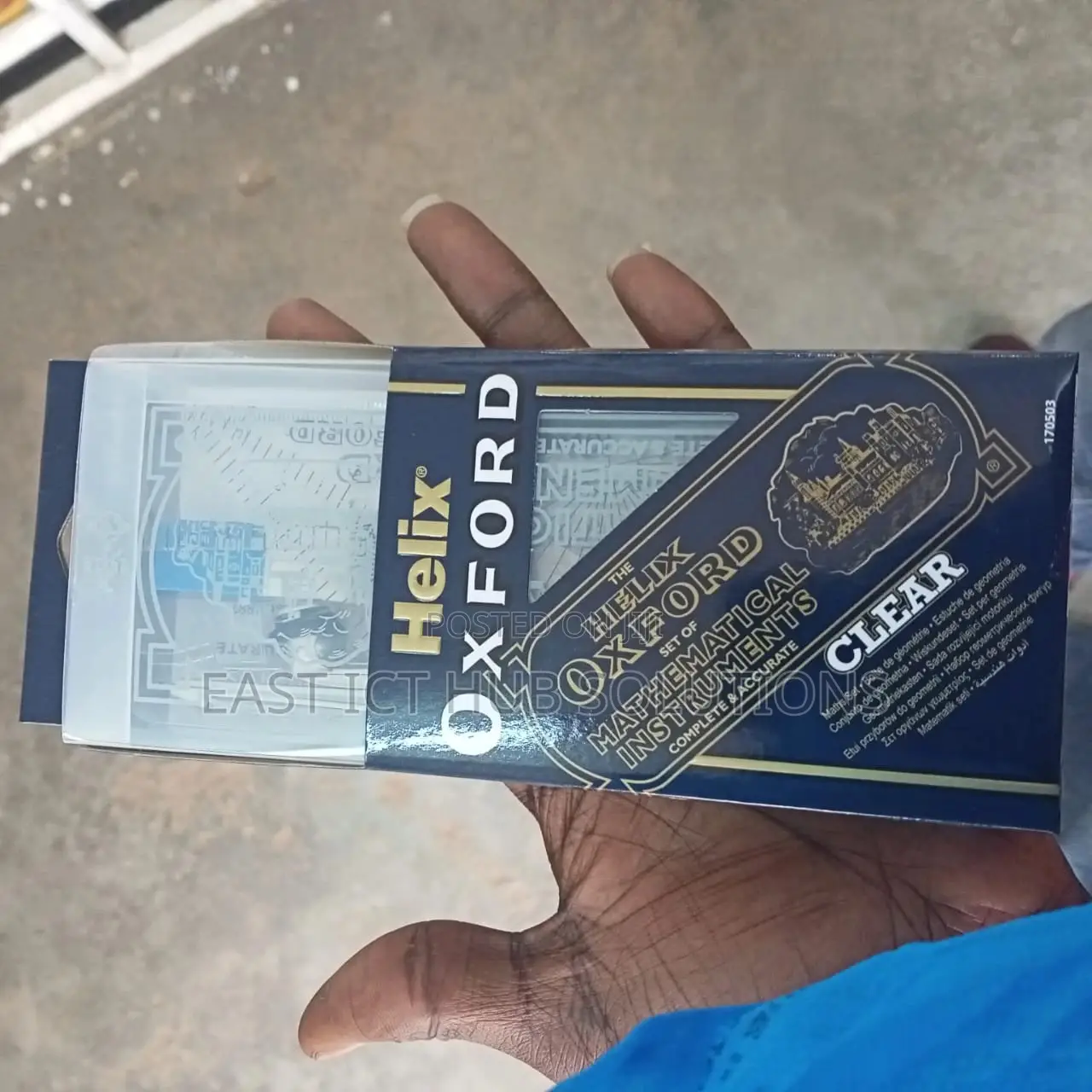 Original Oxford Transparent Mathematical Geometrical Set