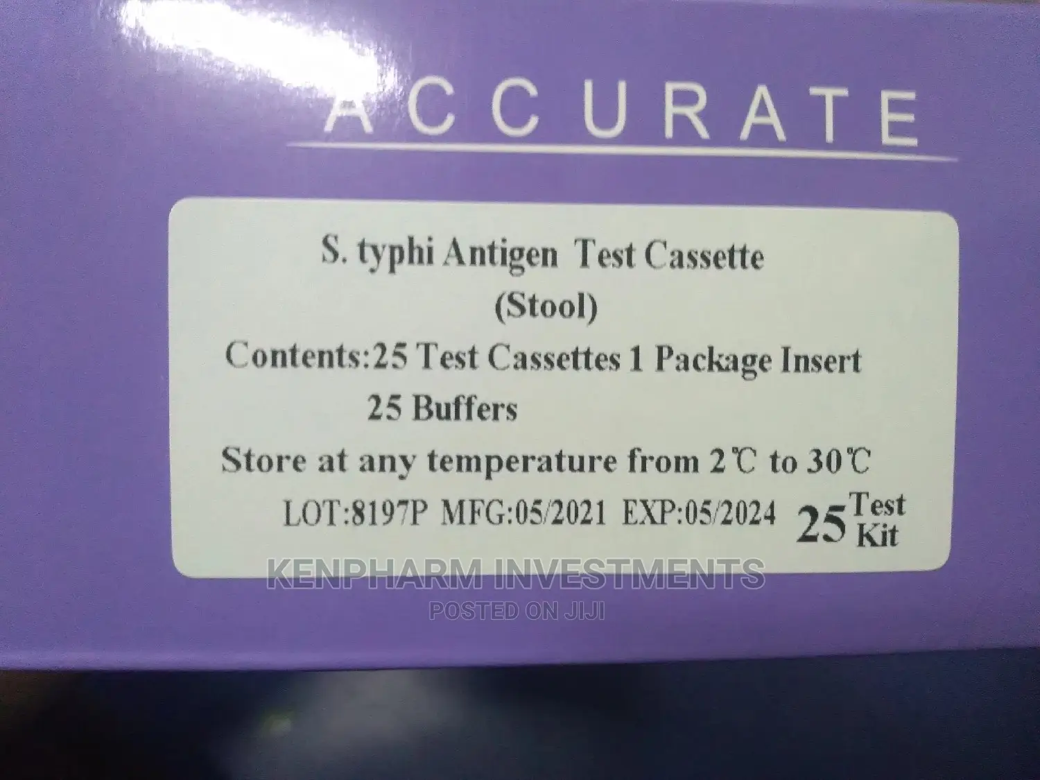 Typhoid / S.Typhi Antigen
