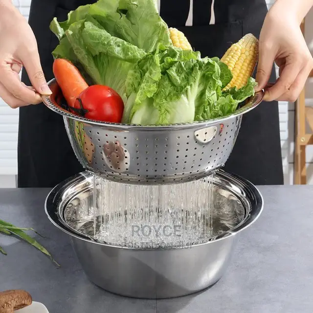 3pc Multifunctional Stainless Steel Basin