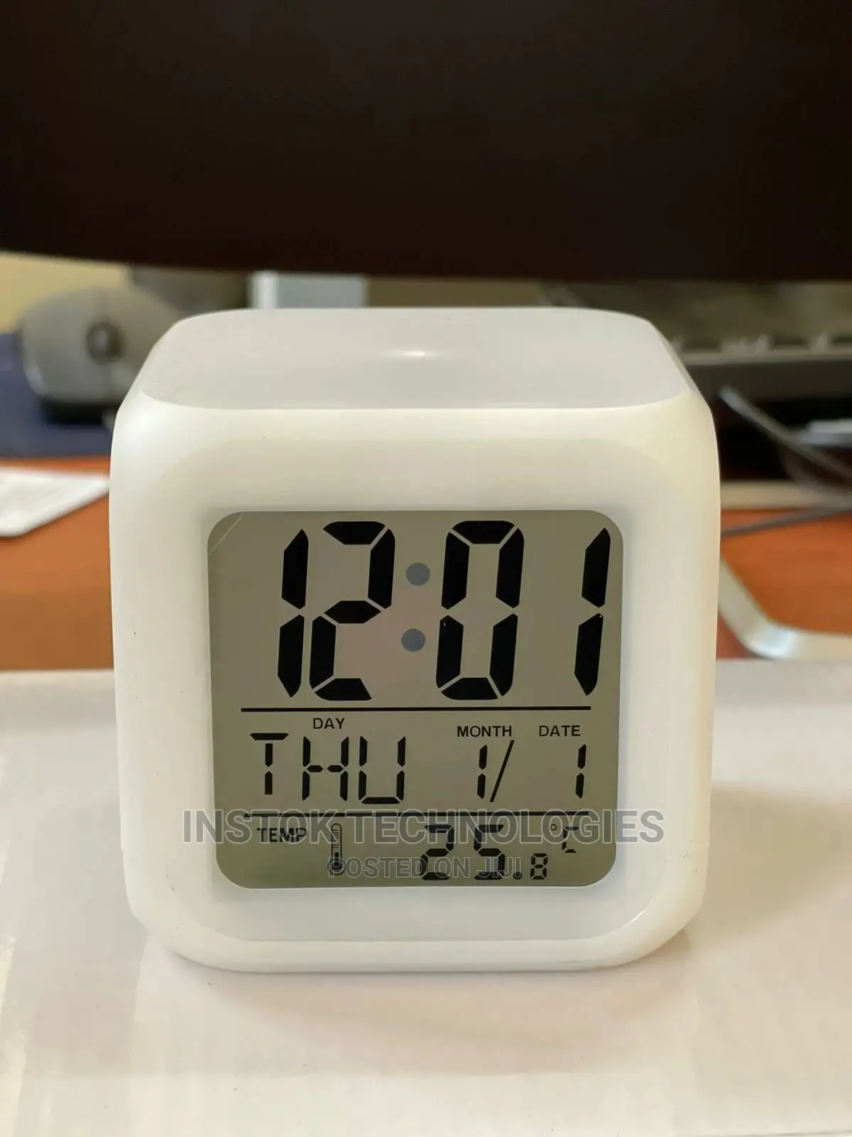 Glowing LED 7- Color Change Digital Alarm