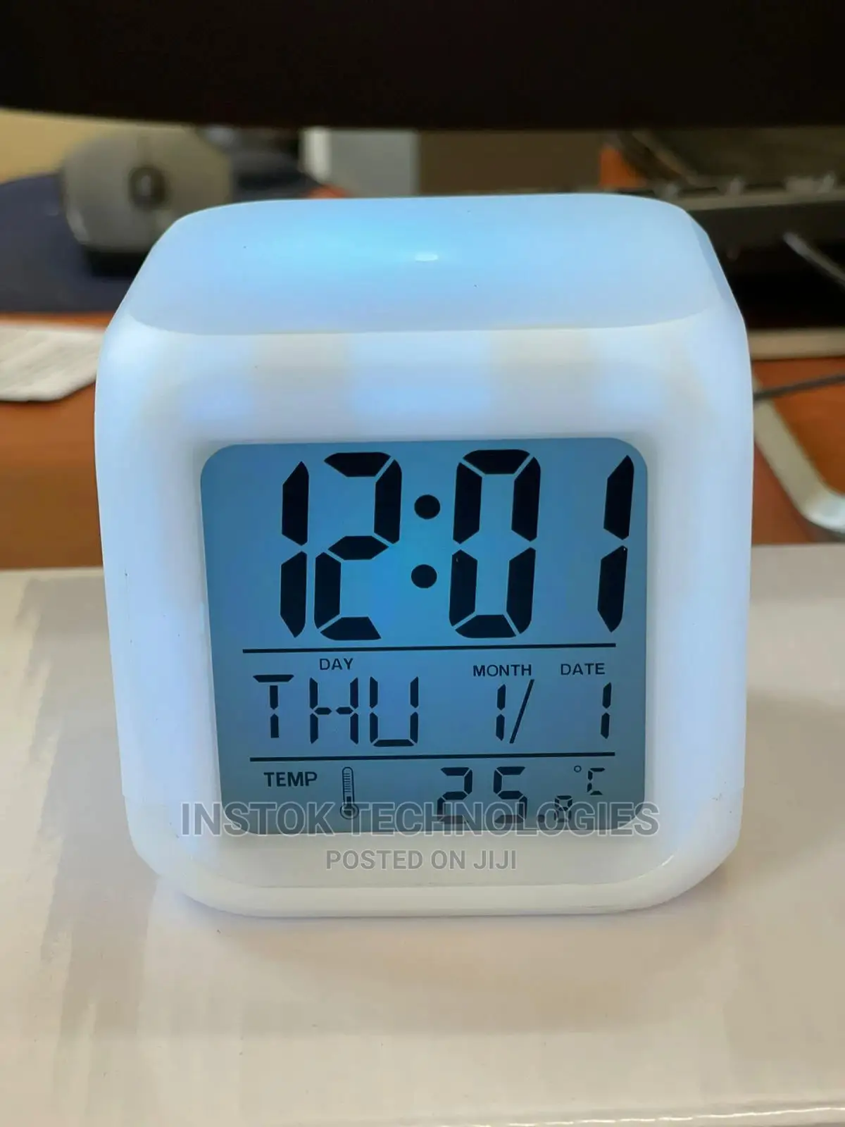 Glowing LED 7- Color Change Digital Alarm