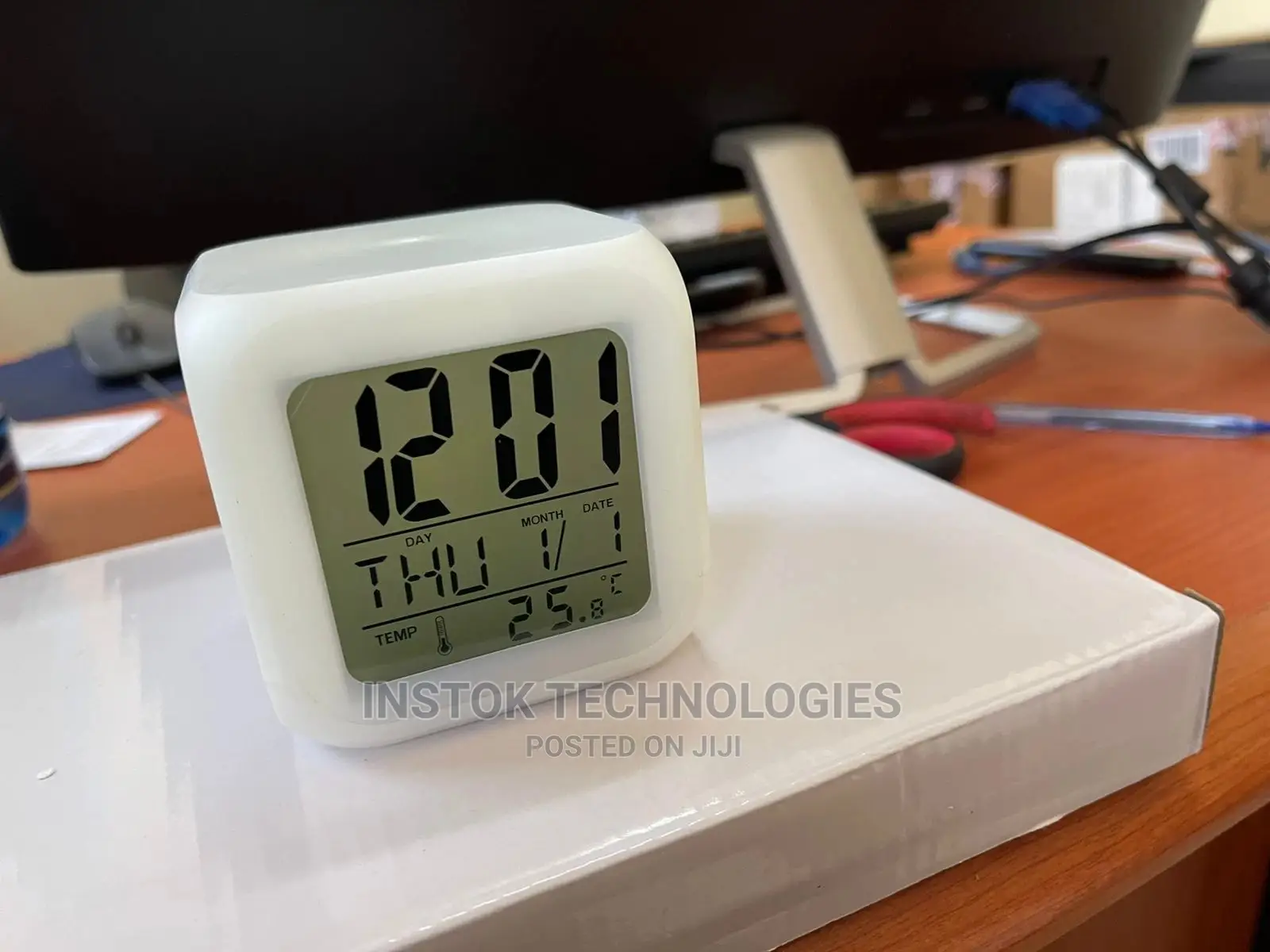 Glowing LED 7- Color Change Digital Alarm