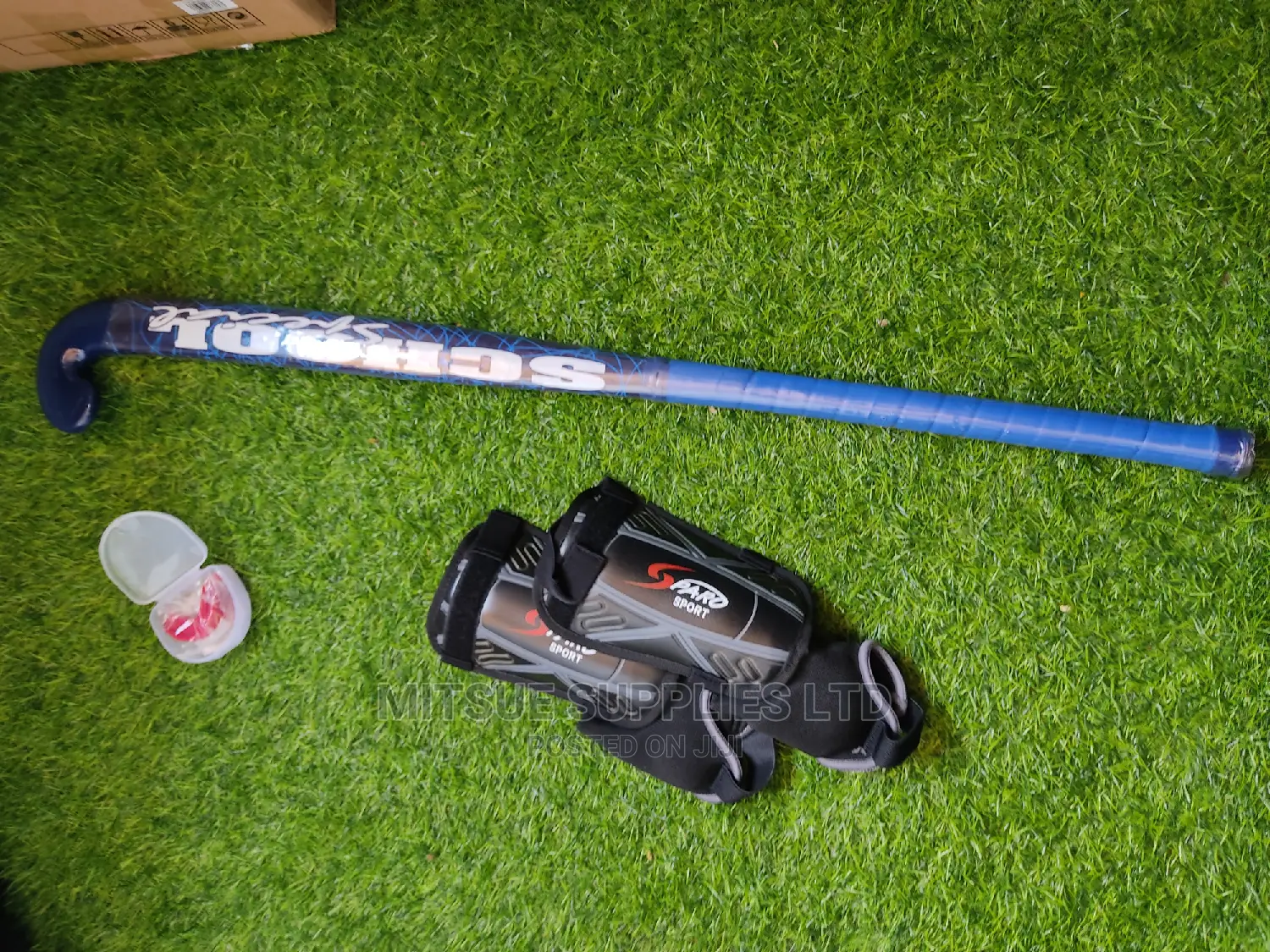 Intermediate Level Hockey Combo ( Stick, Shin Mouth Guard)