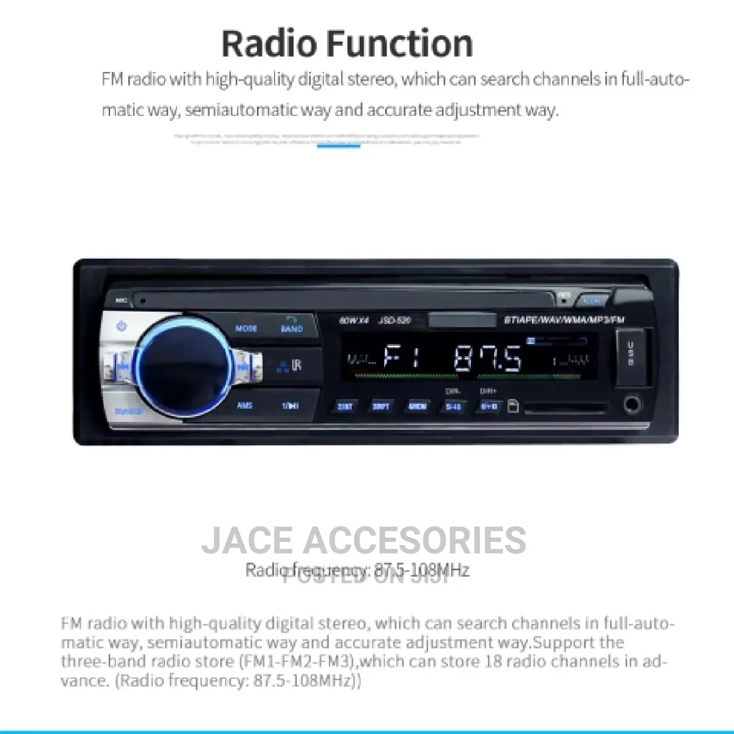 Quality Car Mp3 Radio