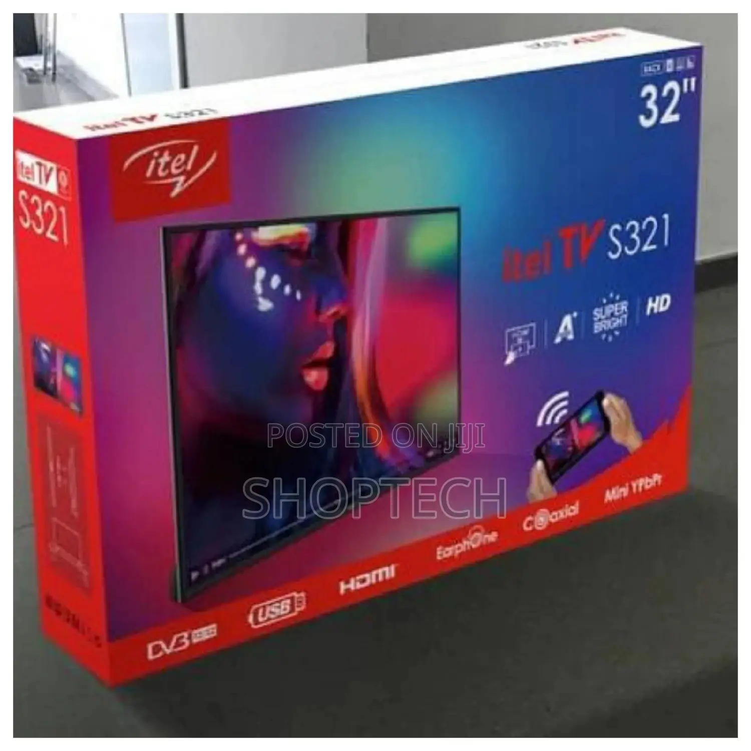 32 Inches Itel Digital Frameless Tv.
