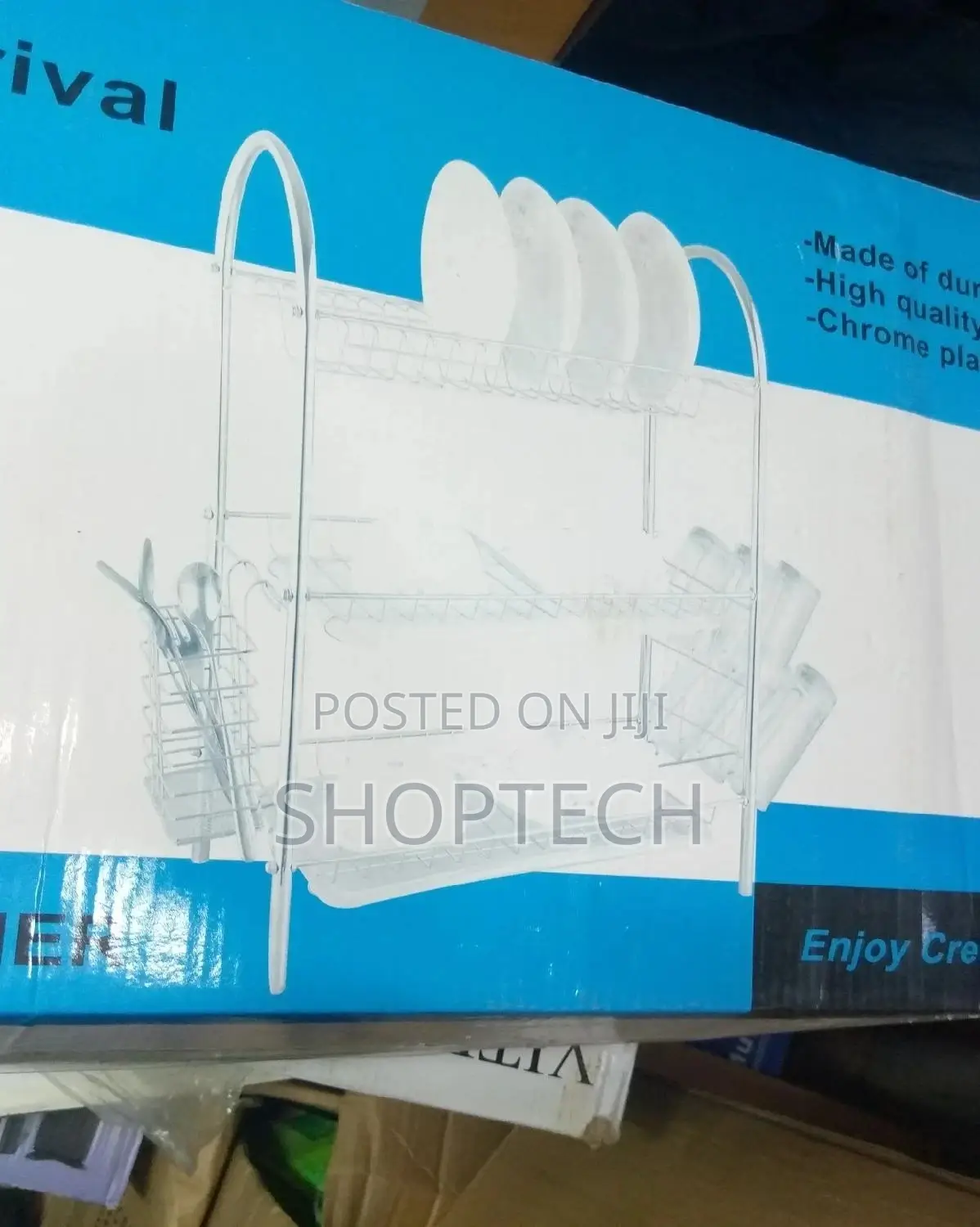 3 Layer Mettalic Dish Rack