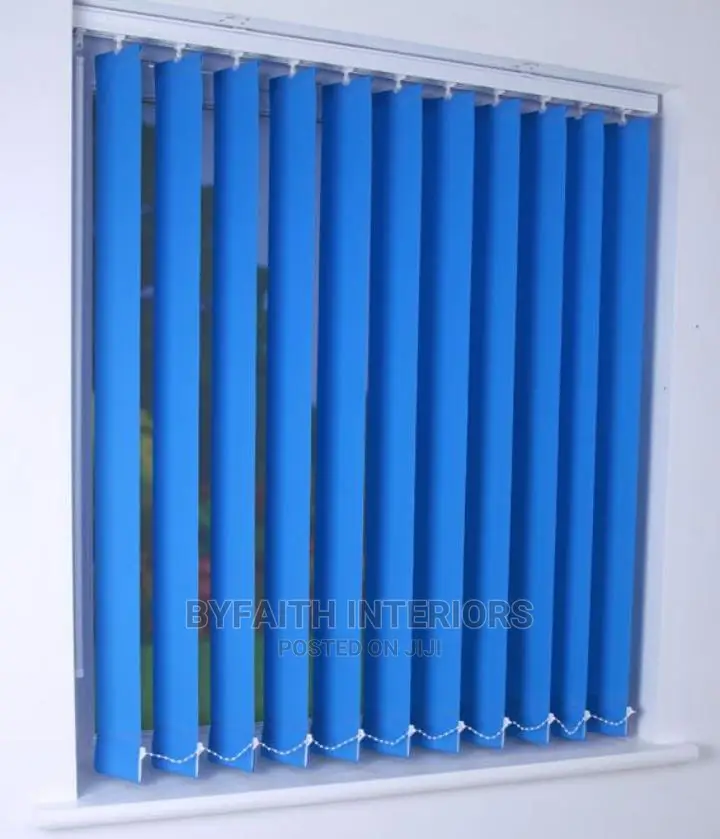 Blue Office Curtains