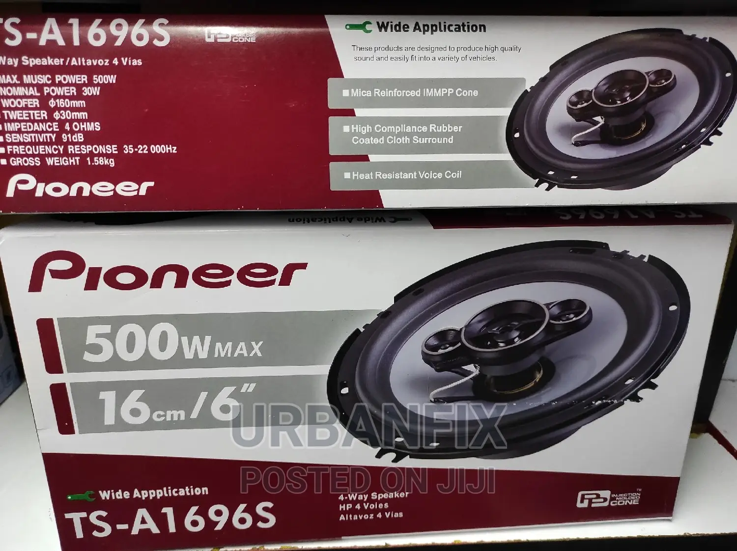 Pioneer 6 Inch 500watts Speakers