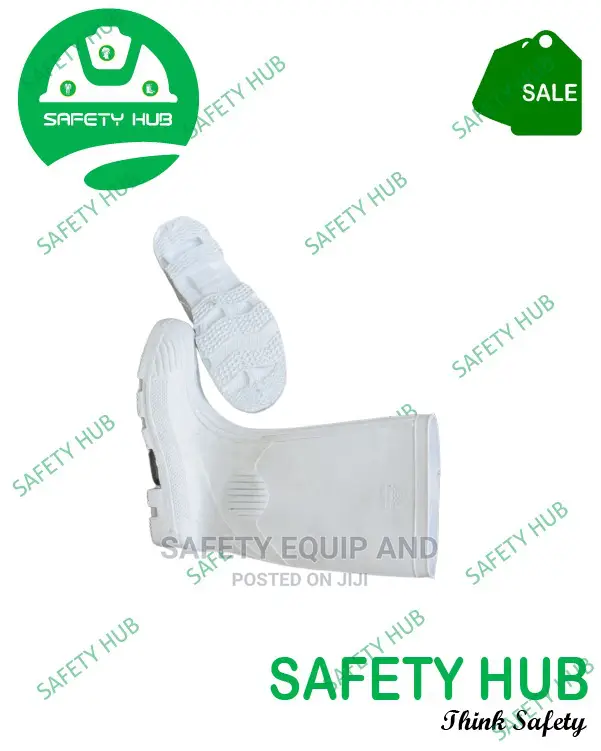 Long Boots-industrial White Gumboots