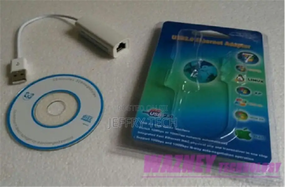 USB 2.0 Male to RJ45 Female 10/100mbps Ethernet LAN Conversi