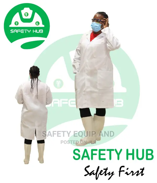 Lab Coats With White Cp Gumboots