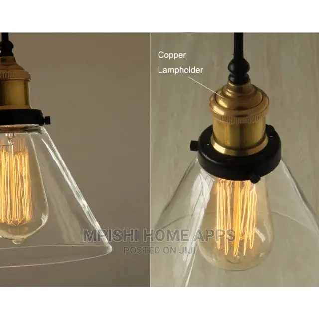 Glass Funnel Pendant Light
