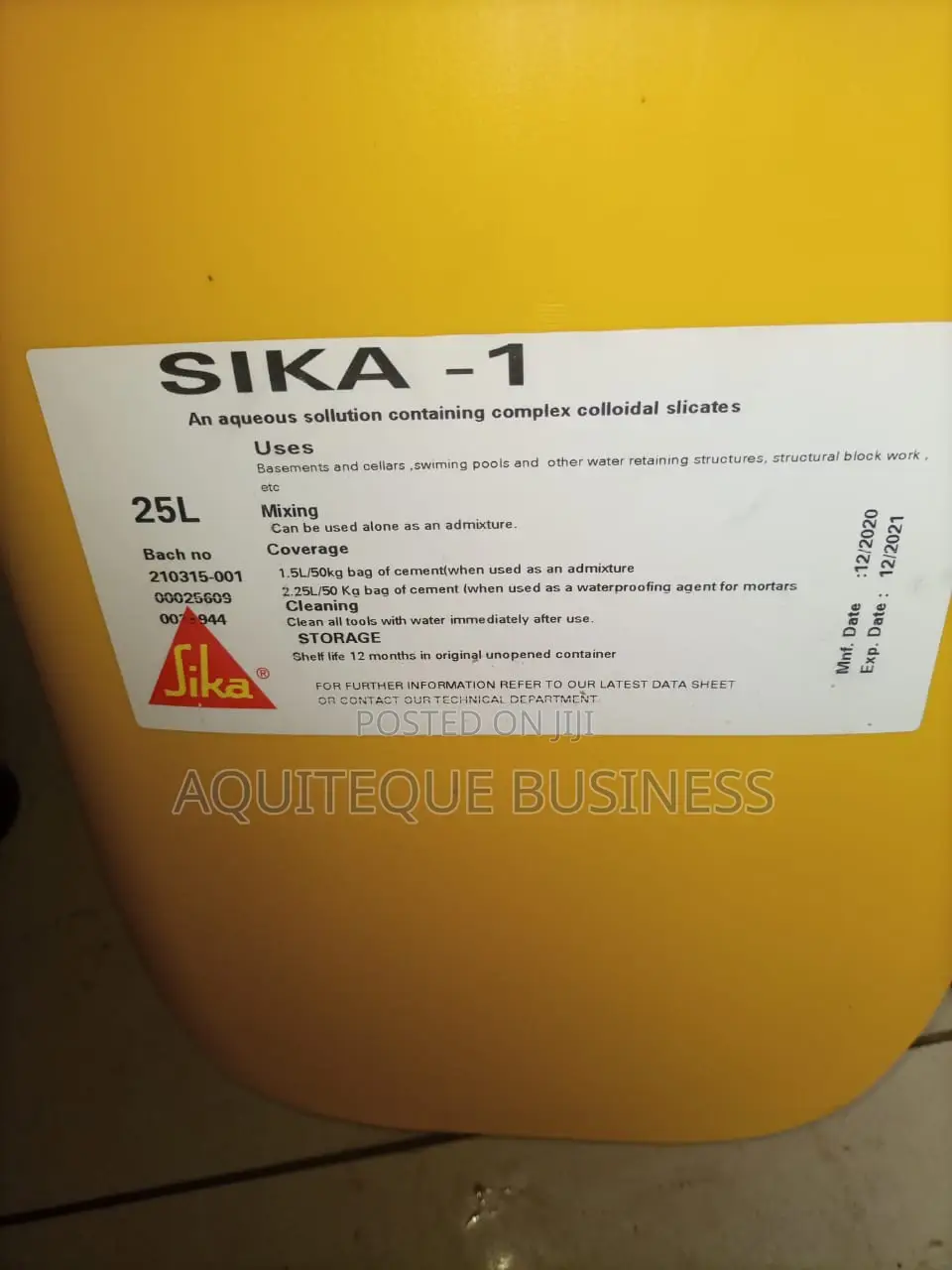 Sika 1 Waterproofing