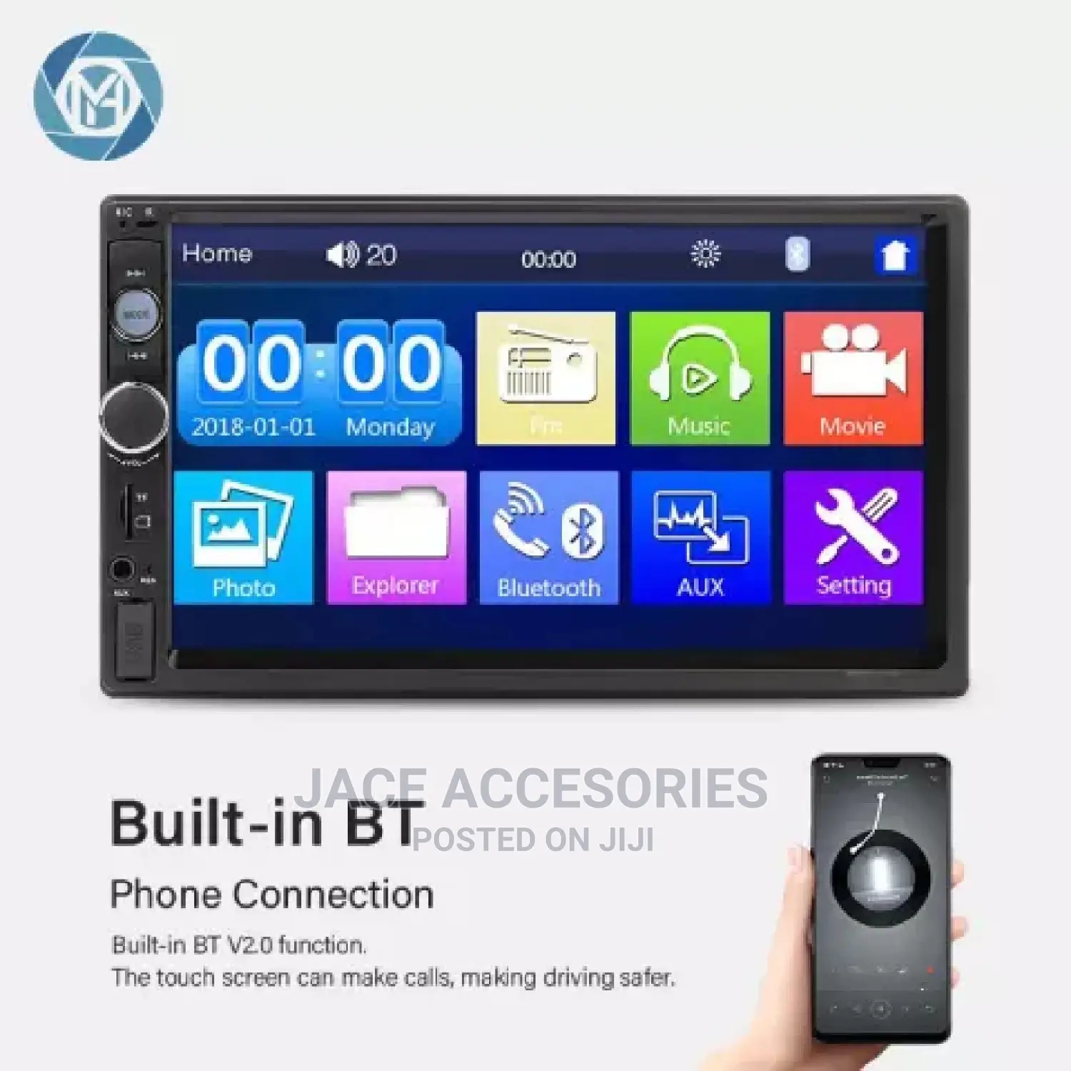 Mp5 Car Radio 7 Inch+Free Reverse+ Installation