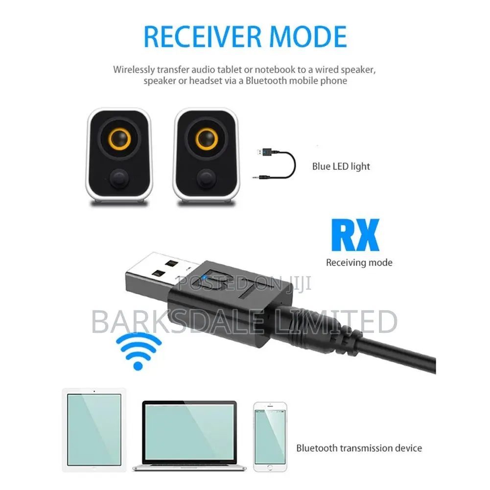 Mini USB Bluetooth 5.0 Transmitter Receiver Stereo Bluetooth