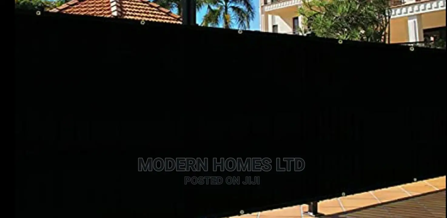 Black Heavy Duty Privacy Screen Fence Mesh Shade