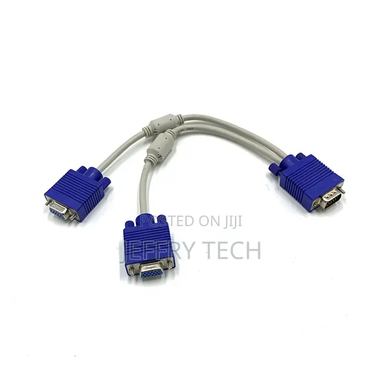 Dual VGA Monitor Splitter Y Cable 30cm Vga 2 in 1 HDTV Cable