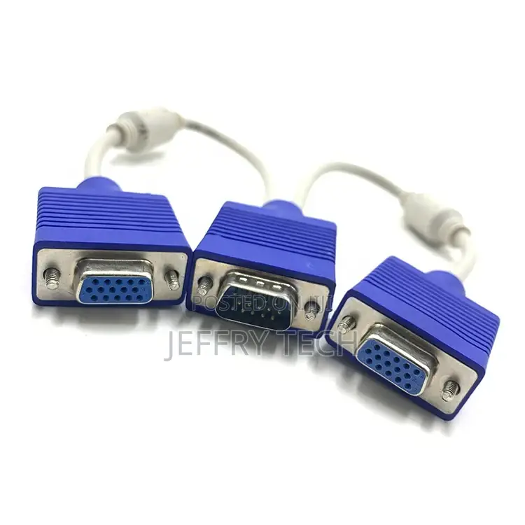 Dual VGA Monitor Splitter Y Cable 30cm Vga 2 in 1 HDTV Cable