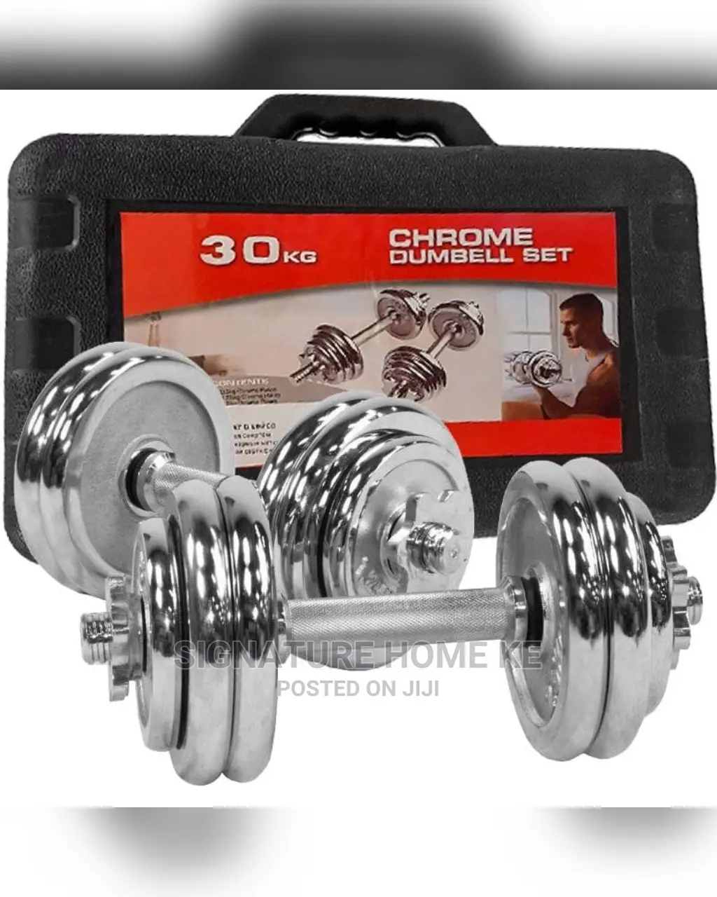 Chrome Dumbbells Set