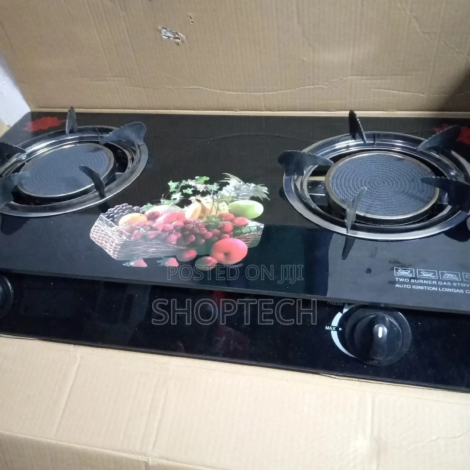 Nunix 2burner Infrared Glass Top
