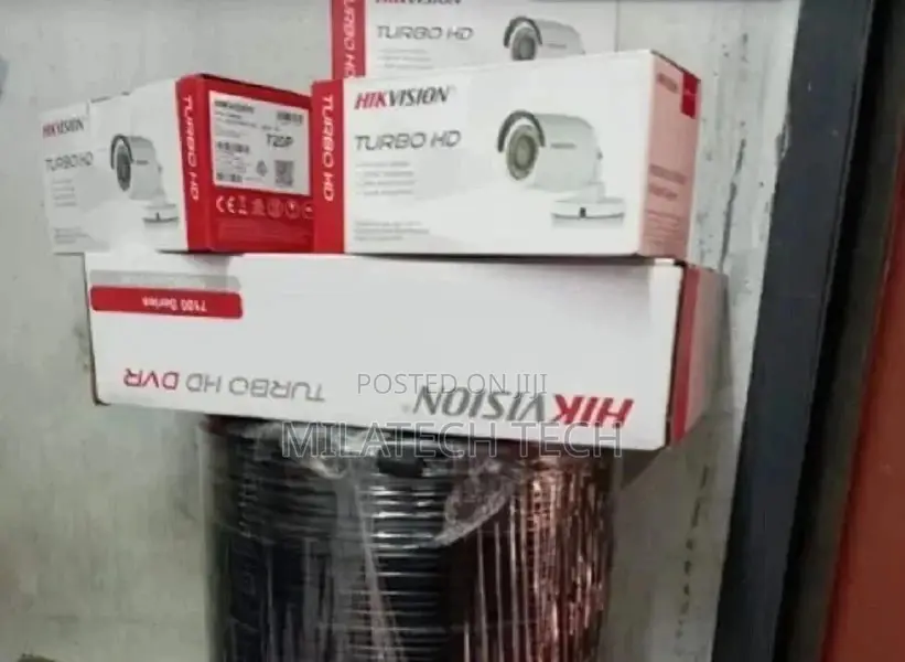 Hikvision 3 HD CCTV Cameras Full Complete Installation Kit
