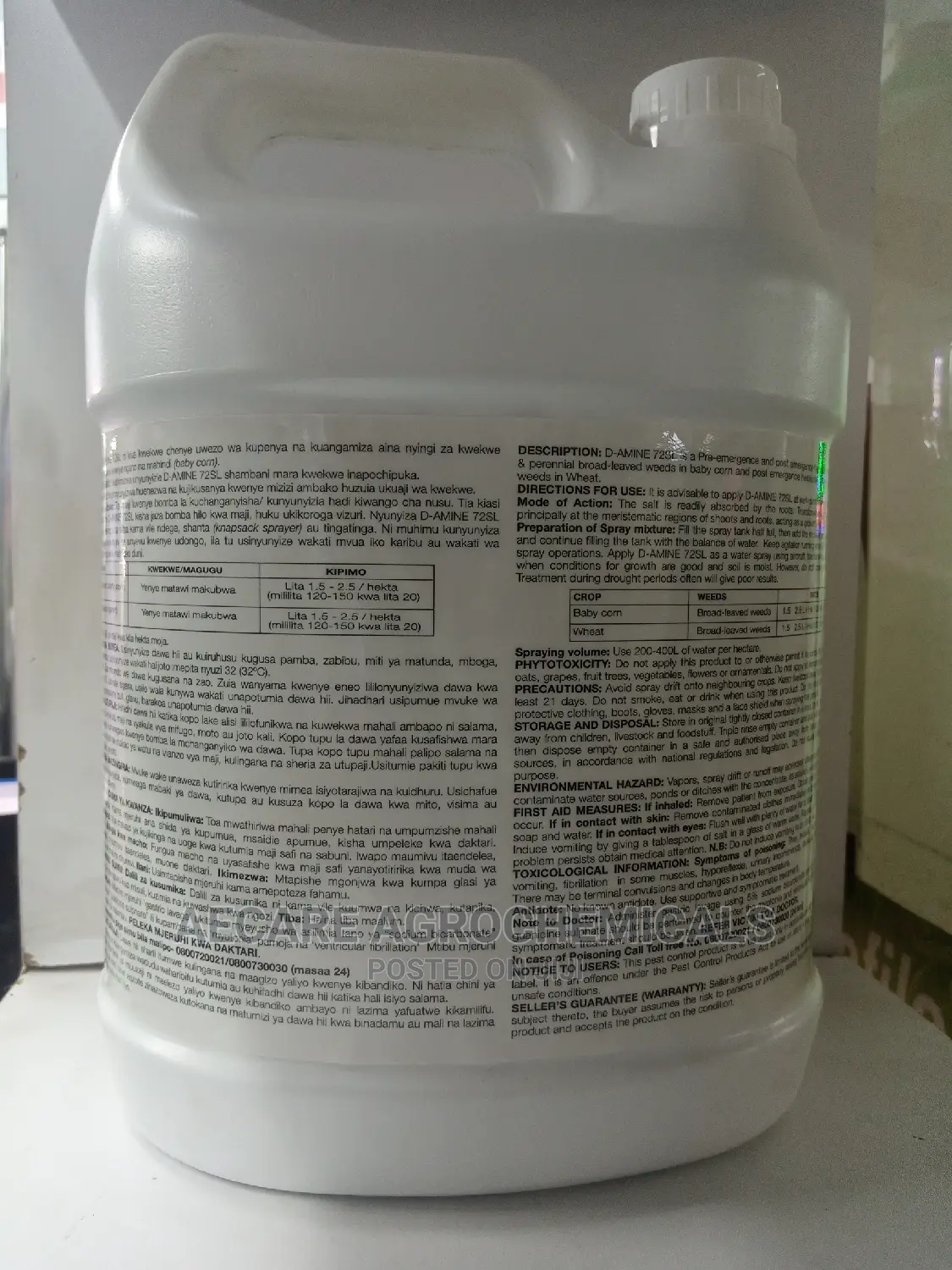 2,4-D•Amine Selective Herbicide 5 Litre
