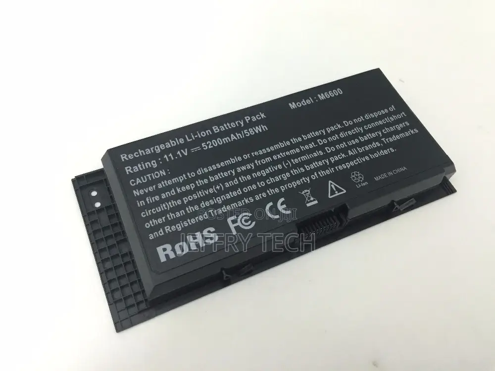 Laptop Accessories Rechargeable Battery for DELL M6600 11.1V