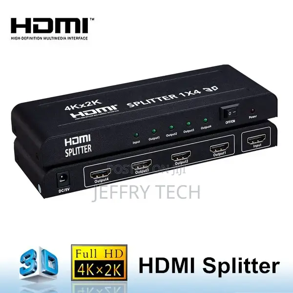 HDMI Splitter 1x4 Powered 4K 2K 1080P V1.4 Video Converters