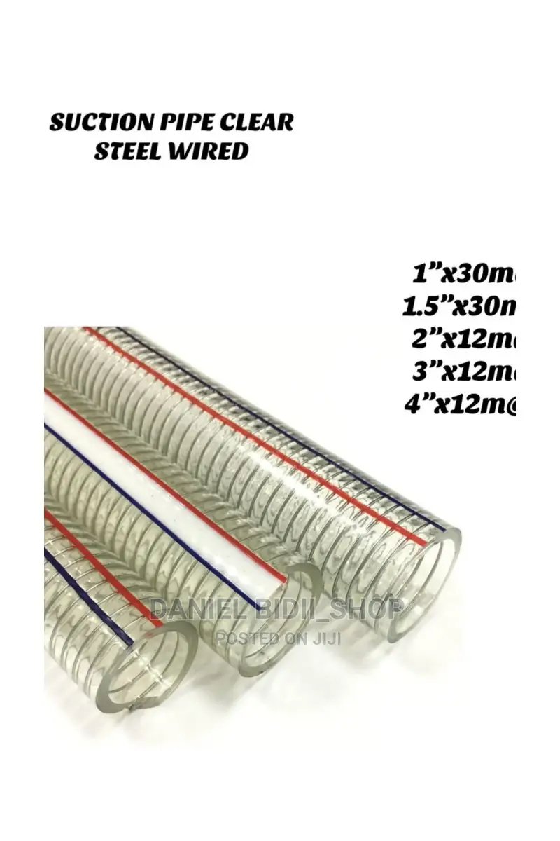 Clear Sunction Hose Pipes 4inch 12mtrs