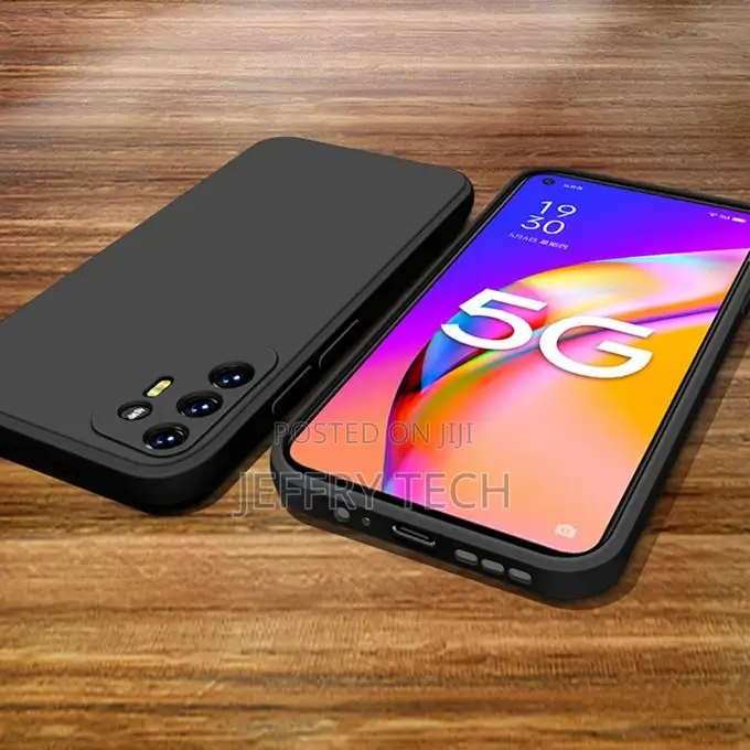 OPPO A95 5G Silicone Case, Slim Silicone Rubber Shockproof C